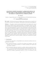 Adaptive Finite Element Approximation of Fluid-Structure Interaction Based on an Eulerian Variational Formulation