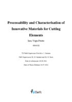 Processability and Characterisation of Innovative Materials for Cutting Elements