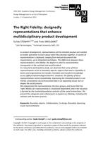 The right fidelity: Designedly representations that enhance multidisciplinary product development