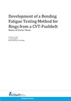 Development of a bending fatigue test for rings from a CVT-Pushbelt