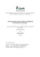 Emergent Economic Impact of Digital Information Networks