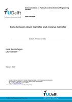 Ratio between stone diameter and nominal diameter