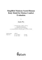 Simplified Madymo Seated Human Body Model for Motion Comfort Evaluation