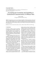 Accounting for Uncertainty and Variability in Geotechnical Characterization of Offshore Sites