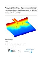 Analysis of the effects of process variations on delta morphology and stratigraphy in Delft3D computational models