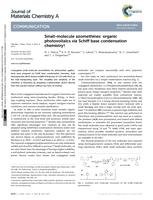 Small-molecule azomethines: Organic photovoltaics via Schiff base condensation chemistry