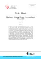 Hardware Spiking Neural Network based Sbox AES