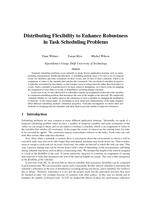 Distributing flexibility to enhance robustness in task scheduling problems