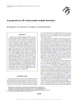 A perspective on 3D surface-related multiple elimination