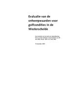 Evaluatie van de ontwerpwaarden voor golfcondities in de Westerschelde