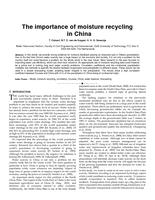 The importance of moisture recycling