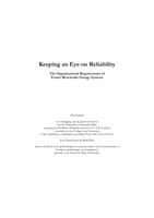 Keeping an eye on reliability: The organizational requirements of future renewable energy systems