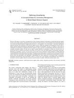 Defining Uncertainty: A Conceptual Basis for Uncertainty Management in Model-Based Decision Support