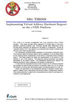 Implementing Virtual Address Hardware Support on the ?-VEX Platform