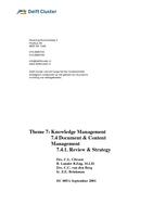 Theme 7: Knowledge management: 7.4. document & content management: 7.4.1. review & strategy
