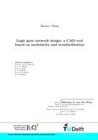 Logic gene network design: A CAD tool based on modularity and standardization