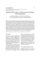Dynamic Axle Loads as a Main Source of Railway Track Degradation