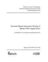 Invariant-Based Automatic Testing of Modern Web Applications