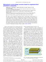 Bidirectional current-voltage converters based on magnetostrictive/piezoelectric composites