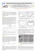 Experimental techniques for design of impact-resistant material (poster)