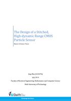 The Design of a Stitched, High-dynamic Range CMOS Particle Sensor