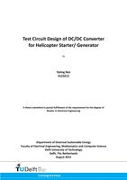 Test Circuit Design of DC/DC Converter for Helicopter Starter/Generator