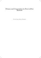 Privacy and Cooperation in Peer-to-Peer Systems