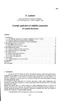 Example application of reliability assessment of coastal structures