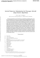 Arrival Trajectory Optimization for Passenger Aircraft using Genetic Algorithms
