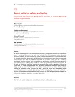 Easiest paths for walking and cycling: Combining syntactic and geographic analyses in studying walking and cycling mobility