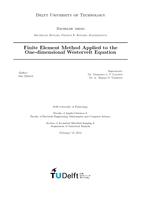 Finite Element Method Applied to the One-dimensional Westervelt Equation