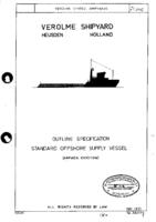 Outline specification Standard offshore supply vessel
