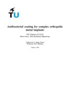 Antibacterial coating for complex orthopedic metal implants