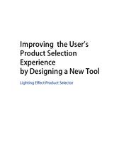 Improving the User's Product Selection Experience by Designing a New Tool