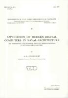 Application of modern digital computers in naval architecture