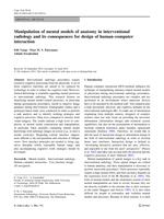Manipulation of mental models of anatomy in interventional radiology and its consequences for design of human–computer interaction