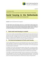 Social housing in the Netherlands: The development of the Dutch social housing model