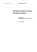 Drempelverwijdering vaarweg Harlingen-Noordzee: Baggerwerk en morfologische en ecologische gevolgen