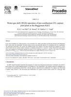 Water-gas shift (WGS) Operation of Pre-combustion CO2 Capture Pilot Plant at the Buggenum IGCC