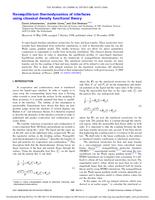 Nonequilibrium thermodynamics of interfaces using classical density functional theory