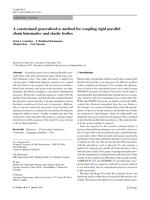 A constrained generalised-? method for coupling rigid parallel chain kinematics and elastic bodies
