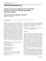 Analysis of ammonia-oxidizing bacteria dominating in lab-scale bioreactors with high ammonium bicarbonate loading