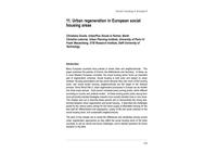 Urban regeneration in European social housing areas, Chapter 11