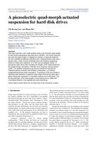 A piezoelectric quad-morph actuated suspension for hard disk drives