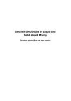 Detailed simulations of liquid and solid-liquid mixing: Turbulent agitated flow and mass transfer