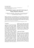 Uncertainties Analysis and Life Cycle Costs of Piping Mitigation Measures