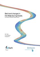 Bed level changes in the Waal during floods