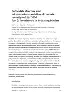 Particulate structure and microstructure evolution of concrete investigated by DEM: Part 2: Porosimetry in hydrating binders