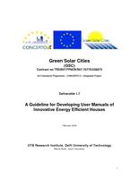 A guideline for developing user manuals of innovative energy efficient houses