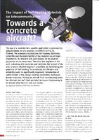The impact of self healing materials on telecommunication: Towards a concrete aircraft?